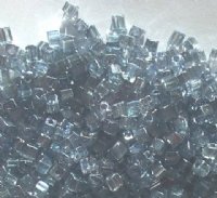 50g 4x3mm Crystal Blue Lustre Tiny Cubes